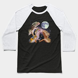 Gecko Grace MOON Art Celebrating the Elegance of Leopard Geckos Baseball T-Shirt